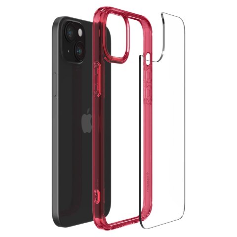 Etui Ultra Hybrid na iPhone 15 Plus czerwone SPIGEN