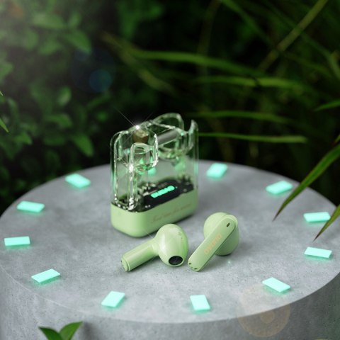 Bezprzewodowe słuchawki TWS Dudao U18Pro Bluetooth 5.3 zielone DUDAO