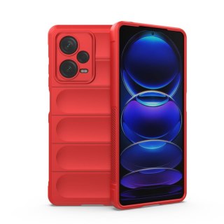 Etui elastyczny pokrowiec do Xiaomi Redmi Note 12 Pro+ Magic Shield Case czerwony HURTEL