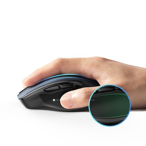 Optyczna mysz myszka bezprzewodowa USB 2.4GHz / Bluetooth 5.0 4000 DPI czarny UGREEN