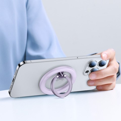 Magnetyczny uchwyt na telefon na palec MagSafe fioletowy JOYROOM
