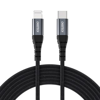 Kabel przewód do iPhone USB-C - Lightning 480Mb/s 3A 1.2m - czarny CHOETECH