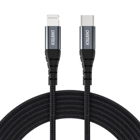 Kabel przewód do iPhone USB-C - Lightning 480Mb/s 3A 1.2m - czarny CHOETECH