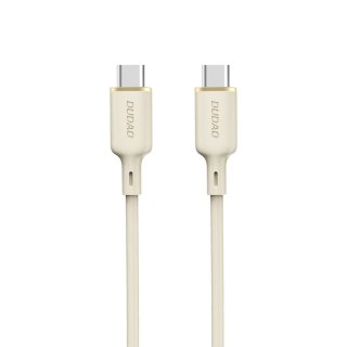 Kabel przewód wzmacniany SR USB-C - USB-C 100W 2m beżowy DUDAO
