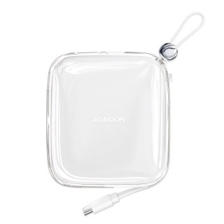 Powerbank 10000mAh JR-L005 z kablem do iPhone Lightning i portem USB-A biały JOYROOM