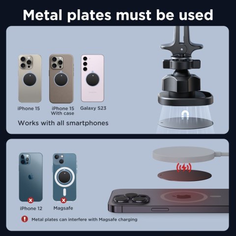 Uchwyt do telefonu samochodowy magnetyczny na deskę rozdzielczą czarny JOYROOM