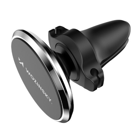 Uchwyt na telefon magnetyczny na kratkę nawiewu do samochodu czarny WOZINSKY