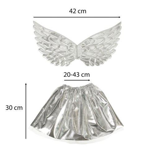 Kostium strój karnawałowy przebranie jednorożec spódnica opaska srebrny Kik Sp. z o. o. Sp. k.