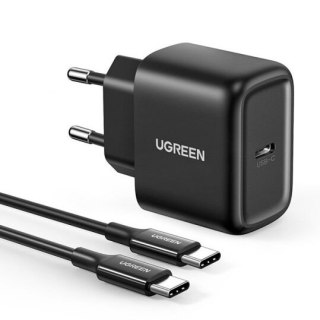 Ładowarka sieciowa do telefonu USB-C 25W PD + kabel USB-C 2m czarny UGREEN