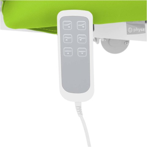 Łóżko stół kosmetyczny do masażu elektryczny 3 silniki 250 kg NANTES - jasnozielone Physa