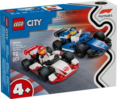 Klocki City 60464 F1 Bolidy Williams Racing i Haas F1 LEGO
