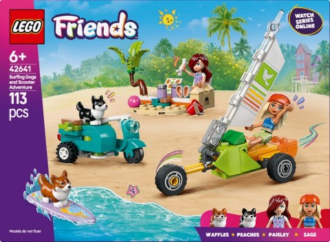 Klocki Friends 42641 Przygoda z surfującymi psami i skuterem LEGO