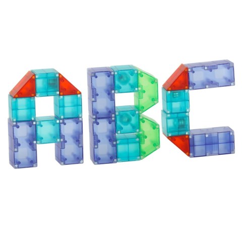 Klocki magnetyczne konstrukcyjne świecące elementy figury 3D 134 el. Kik Sp. z o. o. Sp. k.