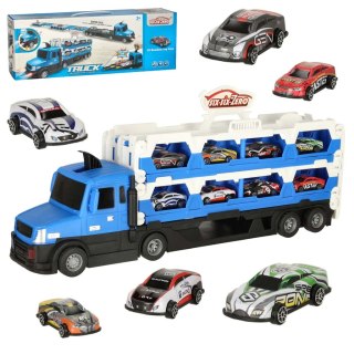 TIR Laweta samochód transporter pojazd składany XXL 10 aut niebieski Kik Sp. z o. o. Sp. k.