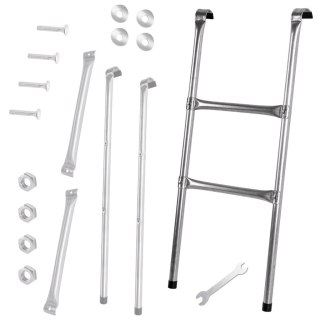 Drabinka do trampoliny ogrodowej schodki uniwersalna metalowa 86,5 x 37 cm Kik Sp. z o. o. Sp. k.