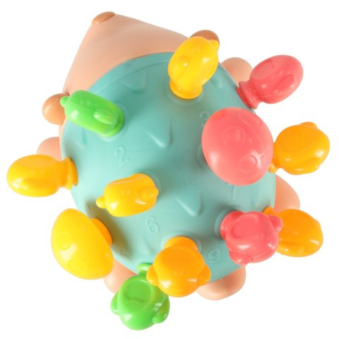 Jeżyk sensoryczny edukacyjny montessori wyjmowane kolce niebieski Kik Sp. z o. o. Sp. k.