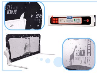 Barierka osłona ochronna do łóżka otwierana 120cm czarna Kik Sp. z o. o. Sp. k.