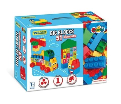 Klocki 51 elementów Big Blocks Wader