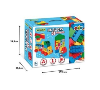 Klocki 51 elementów Big Blocks Wader