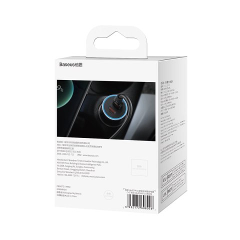 Ładowarka samochodowa Golden Contactor Pro 2xUSB-C 40W szary BASEUS