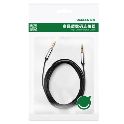 Kabel przewód audio AUX mini jack 3.5mm 1m - czarny UGREEN
