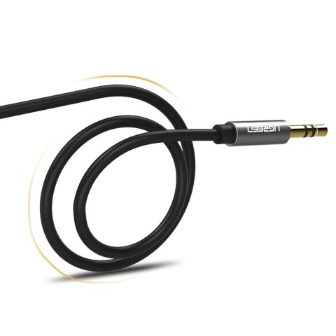 Kabel przewód audio AUX mini jack 3.5mm 1m - czarny UGREEN