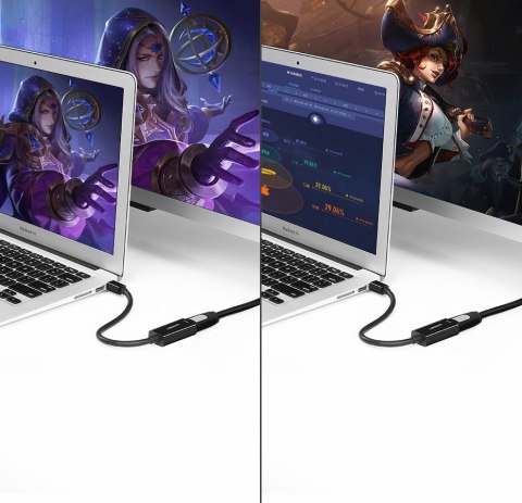 Adapter przejściówka FHD Mini DisplayPort (męski) na HDMI (żeński) biały UGREEN