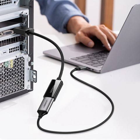 Adapter przejściówka z DisplayPort (męski) - HDMI (żeński) 4K 2K czarny UGREEN