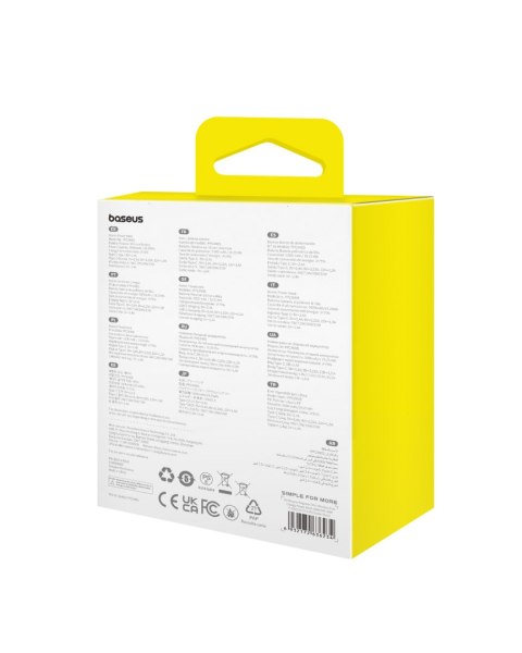 Mini powerbank 5000mAh 20W + kabel USB-C 20V / 3A czarny BASEUS