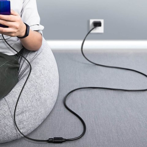 Przedłużacz przejściówka kabla USB-A 3.0 5Gb/s 0.5m czarny UGREEN