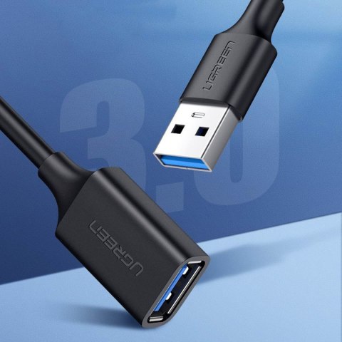 Przedłużacz przejściówka kabla USB-A 3.0 5Gb/s 0.5m czarny UGREEN