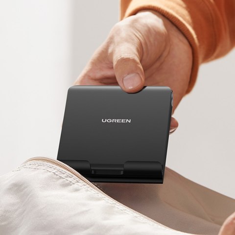 Składana podstawka na telefon tablet z regulacją wysokości czarna UGREEN