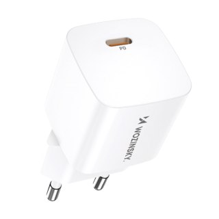 Ładowarka sieciowa 100-240V PD USB-C 20W biała WOZINSKY