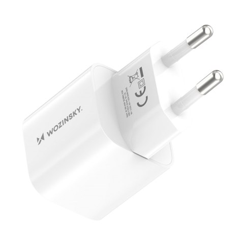Ładowarka sieciowa 100-240V PD USB-C 20W biała WOZINSKY