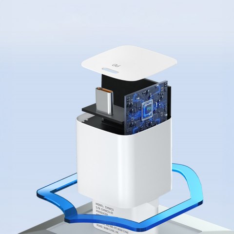 Ładowarka sieciowa 100-240V PD USB-C 20W biała WOZINSKY