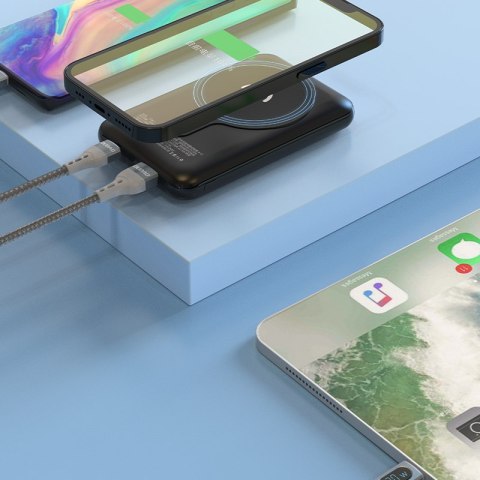 Powerbank 10000mAh TGK1 z ładowarką bezprzewodową MagSafe 15W czarny DUDAO