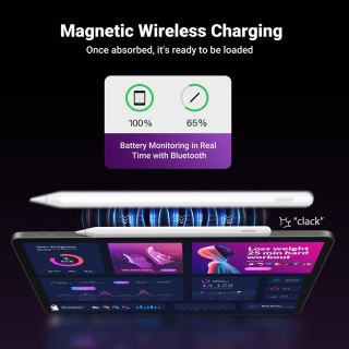 Rysik do tabletów iPada z ładowaniem bezprzewodowym biały UGREEN