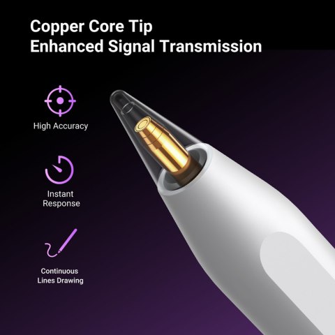 Rysik do tabletów iPada z ładowaniem bezprzewodowym biały UGREEN