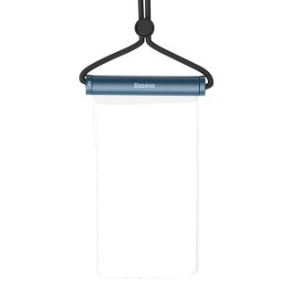 Etui wodoodporne do telefonu 7.2'' z cylindrycznym zapięciem IPX8 AquaGlide - niebieskie BASEUS