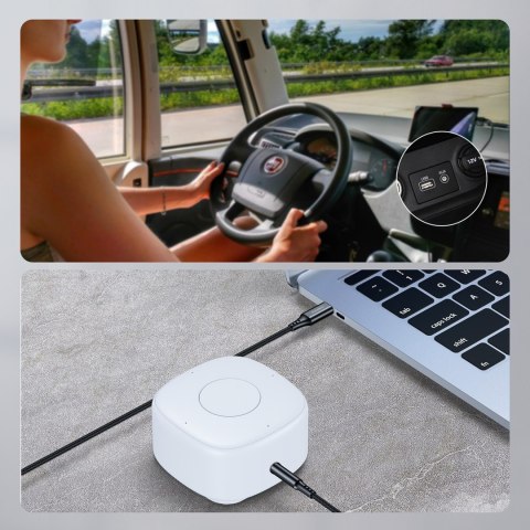 Kabel przewód audio AUX USB-C - mini jack 3.5mm 1m - czarny CHOETECH