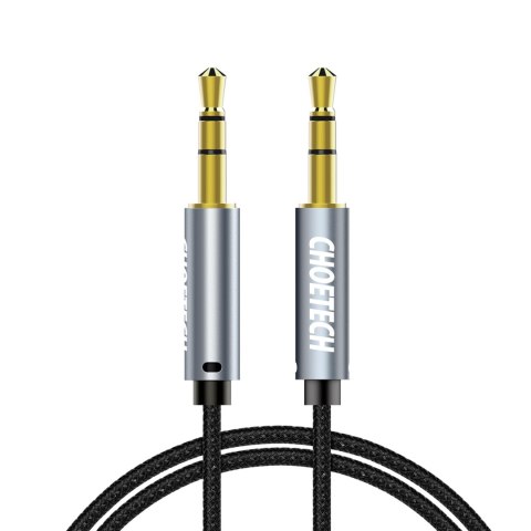 Kabel przewód audio AUX do głośnika 2x mini jack 3.5mm męski 1.2m - czarny CHOETECH