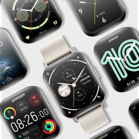 Smartwatch Fit-Life JR-FT3S z funkcją odbierania połączeń - kolor tytanowy JOYROOM