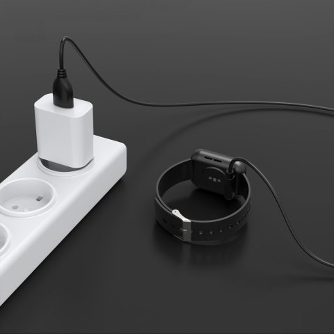 Smartwatch z funkcją odbierania połączeń ekran 1.91'' IP67 - czarny CHOETECH