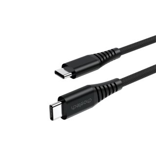 Kabel przewód USB-C-USB-C z organizererm magnetycznym PD 3.1 240W 1.8m - czarny CHOETECH