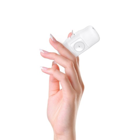 Mini powerbank 5000mAh 15W USB-C i ładowarką do Apple Watch - biały WOZINSKY