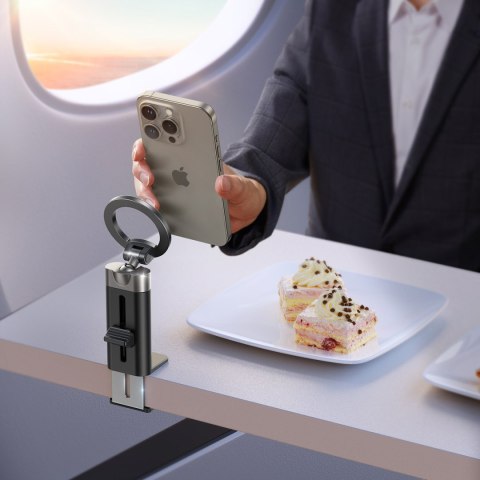 Podstawka stojak podróżny magnetyczny na telefon do 7.0'' - czarny JOYROOM