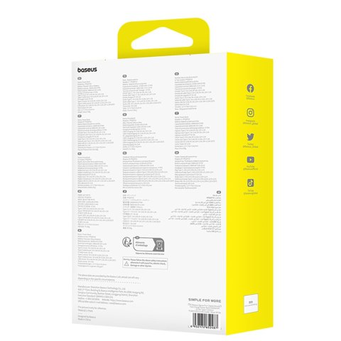 Power bank 10000mAh Qpow Pro+ 22.5W USB-C - biały BASEUS