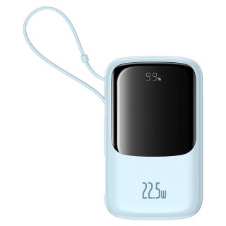Power bank 10000mAh Qpow Pro+ 22.5W USB-C - niebieski BASEUS
