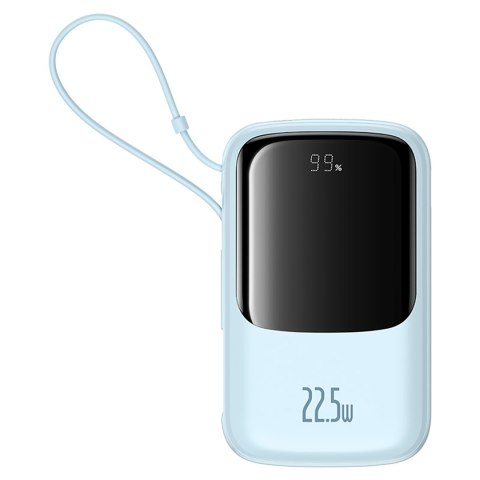 Power bank 10000mAh Qpow Pro+ 22.5W USB-C - niebieski BASEUS