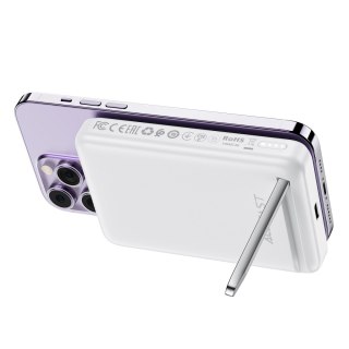 Powerbank 10000mAh indukcyjny magnetyczny z opcją podstawki PD 20W + kabel - biały ACEFAST